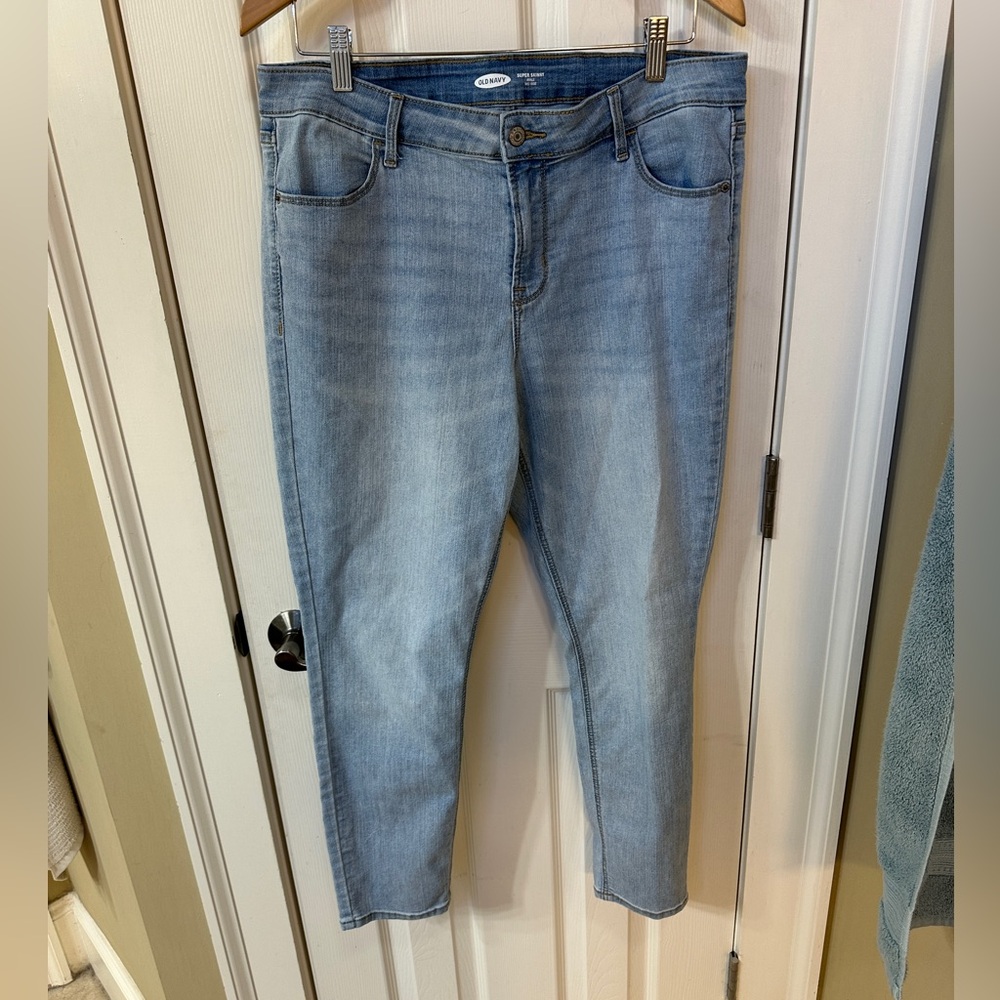 Old Navy Super Skinny Mid Rise Ankle Jeans 14 Classic Styling